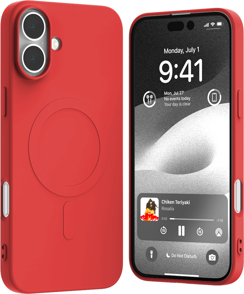 Mercury Ochranný kryt na iPhone 16 PLUS - Mercury, SemiSilicon MagSafe Red