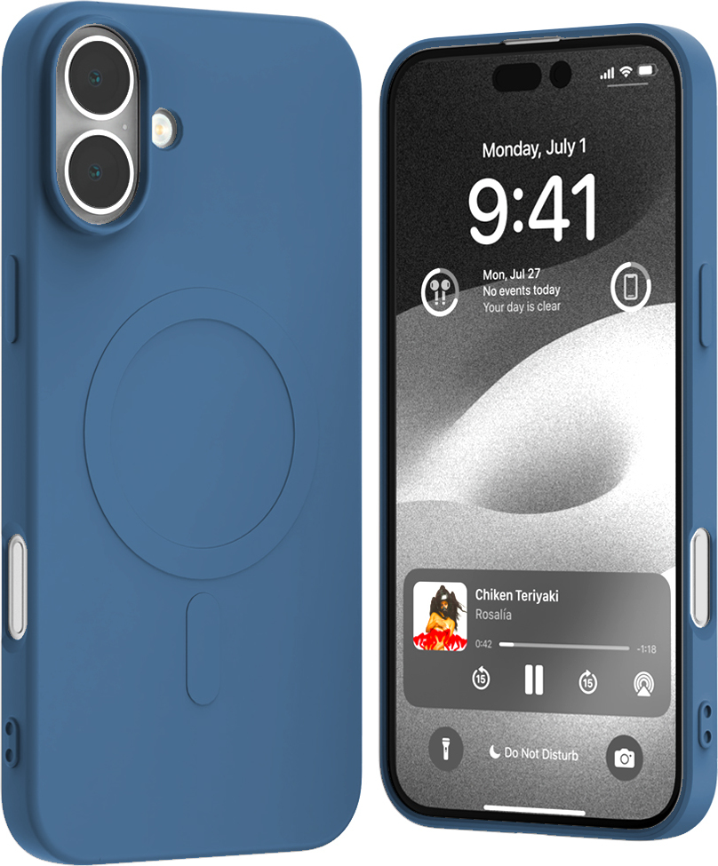 Mercury Ochranný kryt na iPhone 16 PLUS - Mercury, SemiSilicon MagSafe Blue