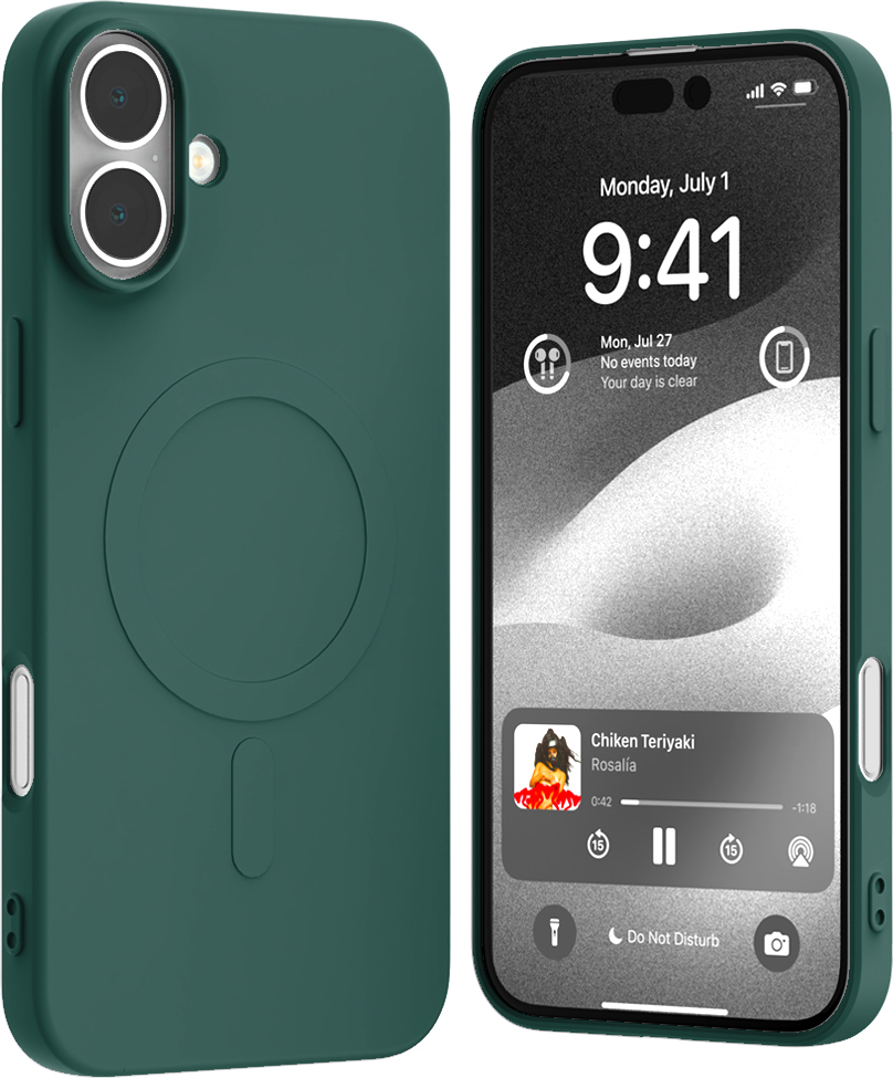 Mercury Ochranný kryt na iPhone 16 PLUS - Mercury, SemiSilicon MagSafe Green