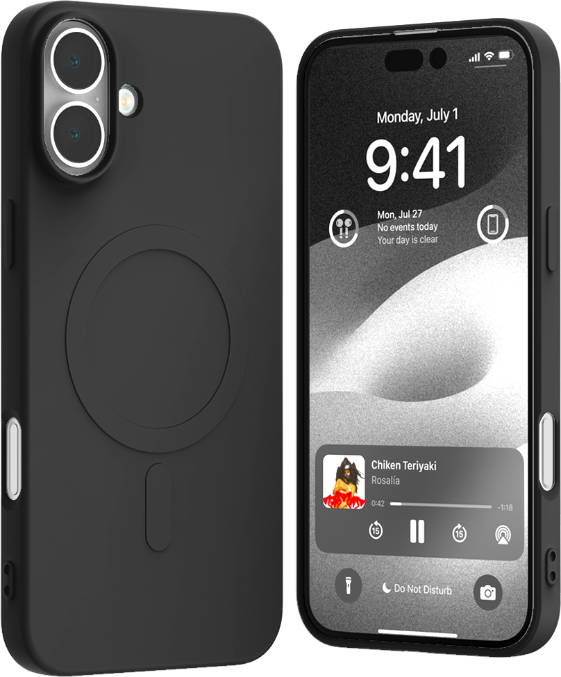 Mercury Ochranný kryt na iPhone 16 PLUS - Mercury, SemiSilicon MagSafe Black