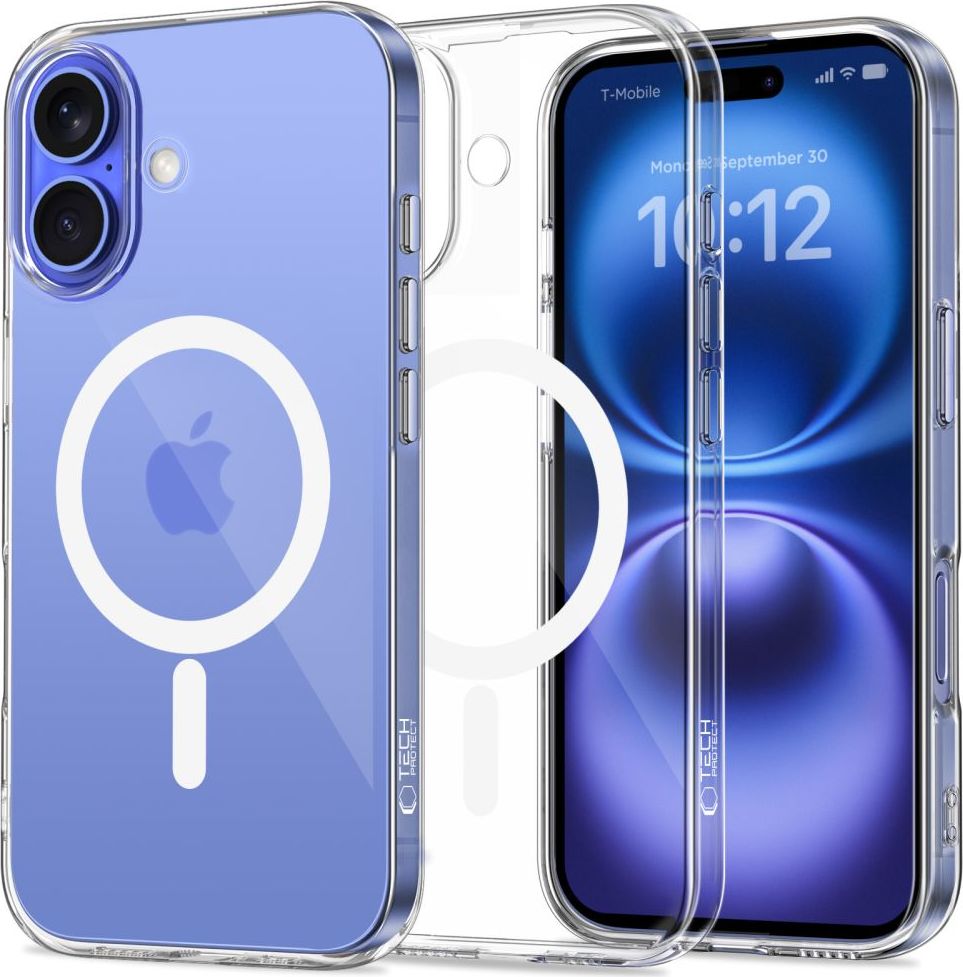 Tech-Protect Ochranný kryt na iPhone 16 - Tech-Protect, FlexAir MagSafe Clear