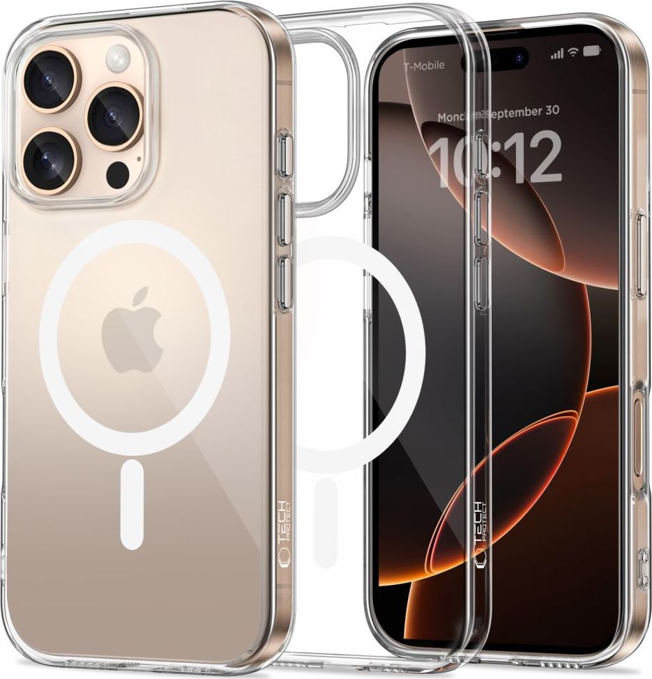Tech-Protect Ochranný kryt na iPhone 16 Pro - Tech-Protect, FlexAir MagSafe Clear