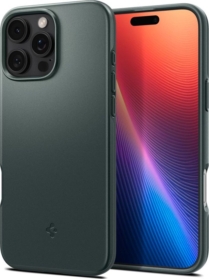 Spigen Thin Fit MagSafe kryt iPhone 16 Pro abyss green