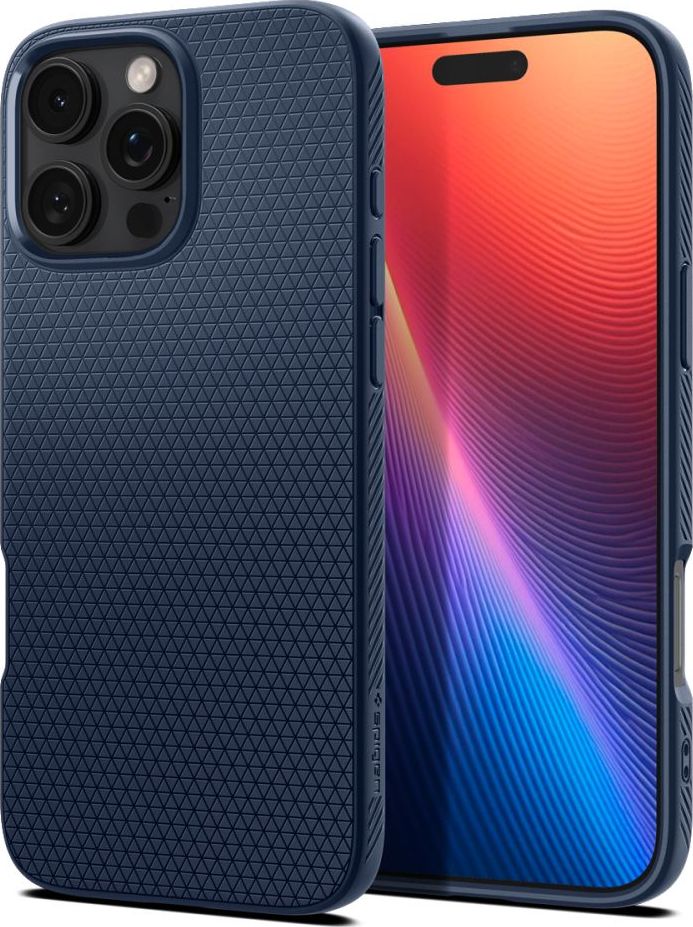 Spigen Liquid Air kryt iPhone 16 Pro navy blue