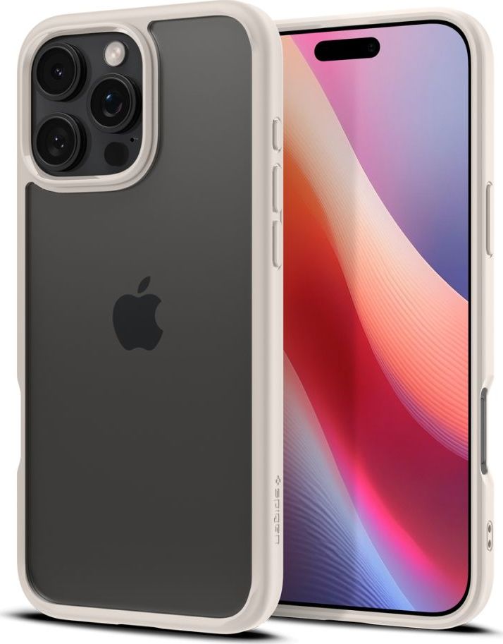 Spigen Ultra Hybrid kryt iPhone 16 Pro natural titanium
