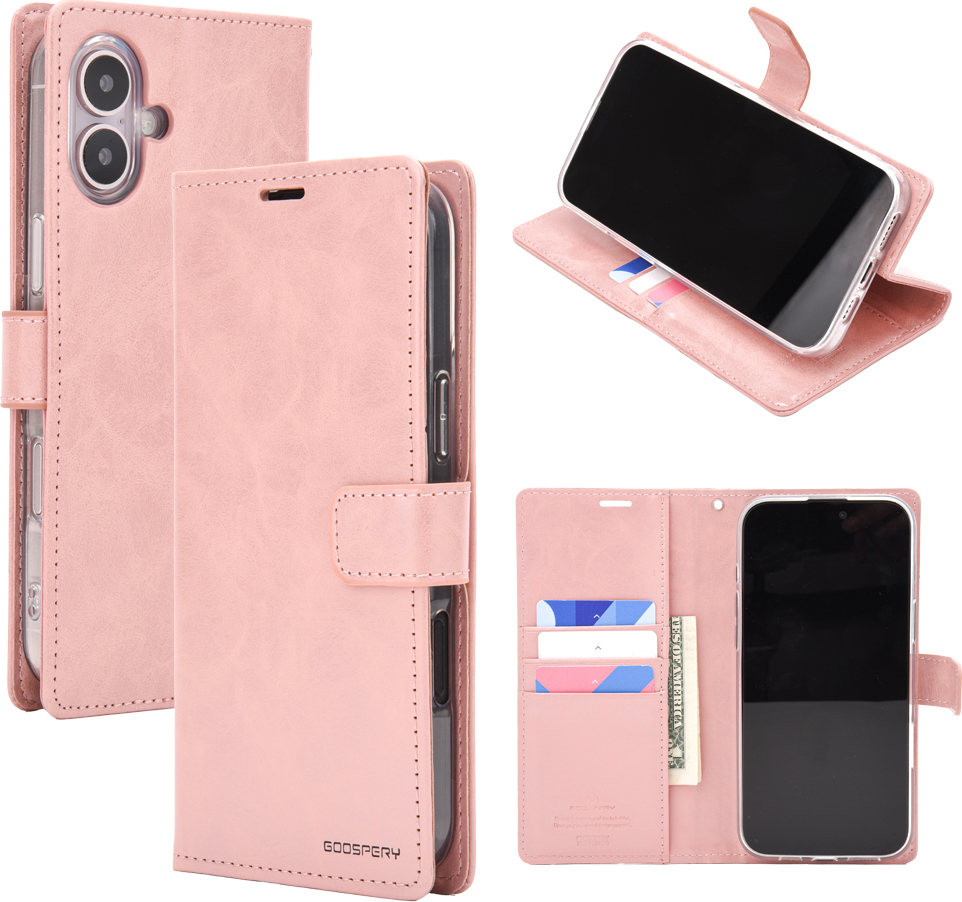 Mercury Ochranné pouzdro na iPhone 16 PLUS - Mercury, Bluemoon Diary Rose