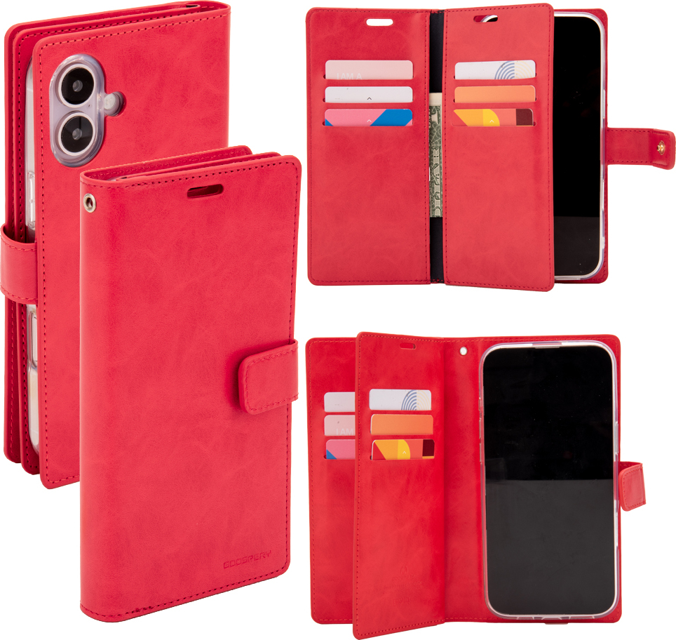 Mercury Ochranné pouzdro na iPhone 16 PLUS - Mercury, Mansoor Diary Red