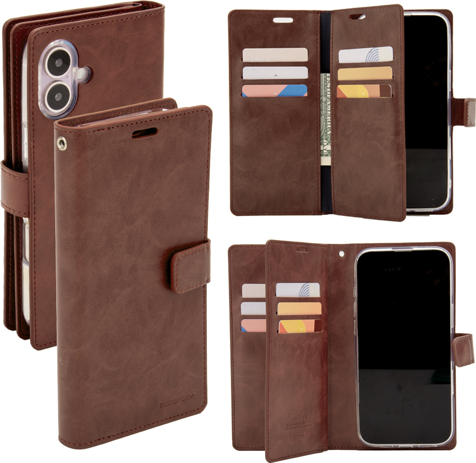 Mercury Ochranné pouzdro na iPhone 16 PLUS - Mercury, Mansoor Diary Brown