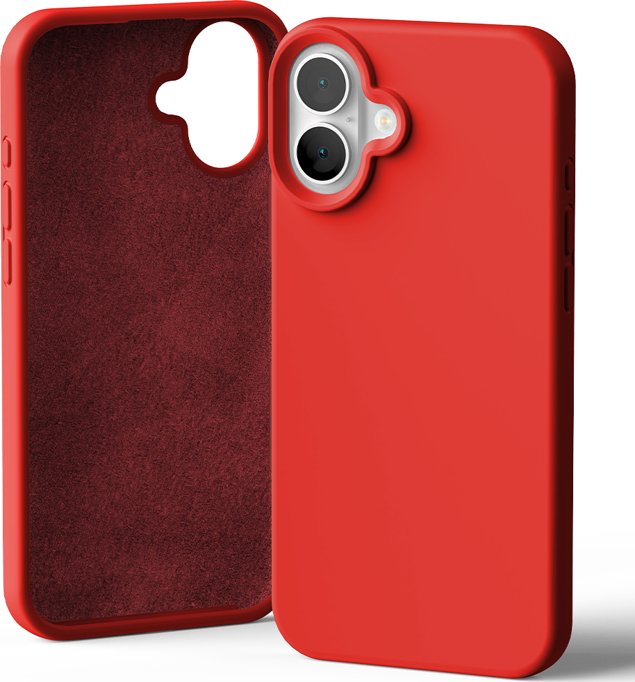 Mercury Ochranný kryt na iPhone 16 PLUS - Mercury, Silicone Red