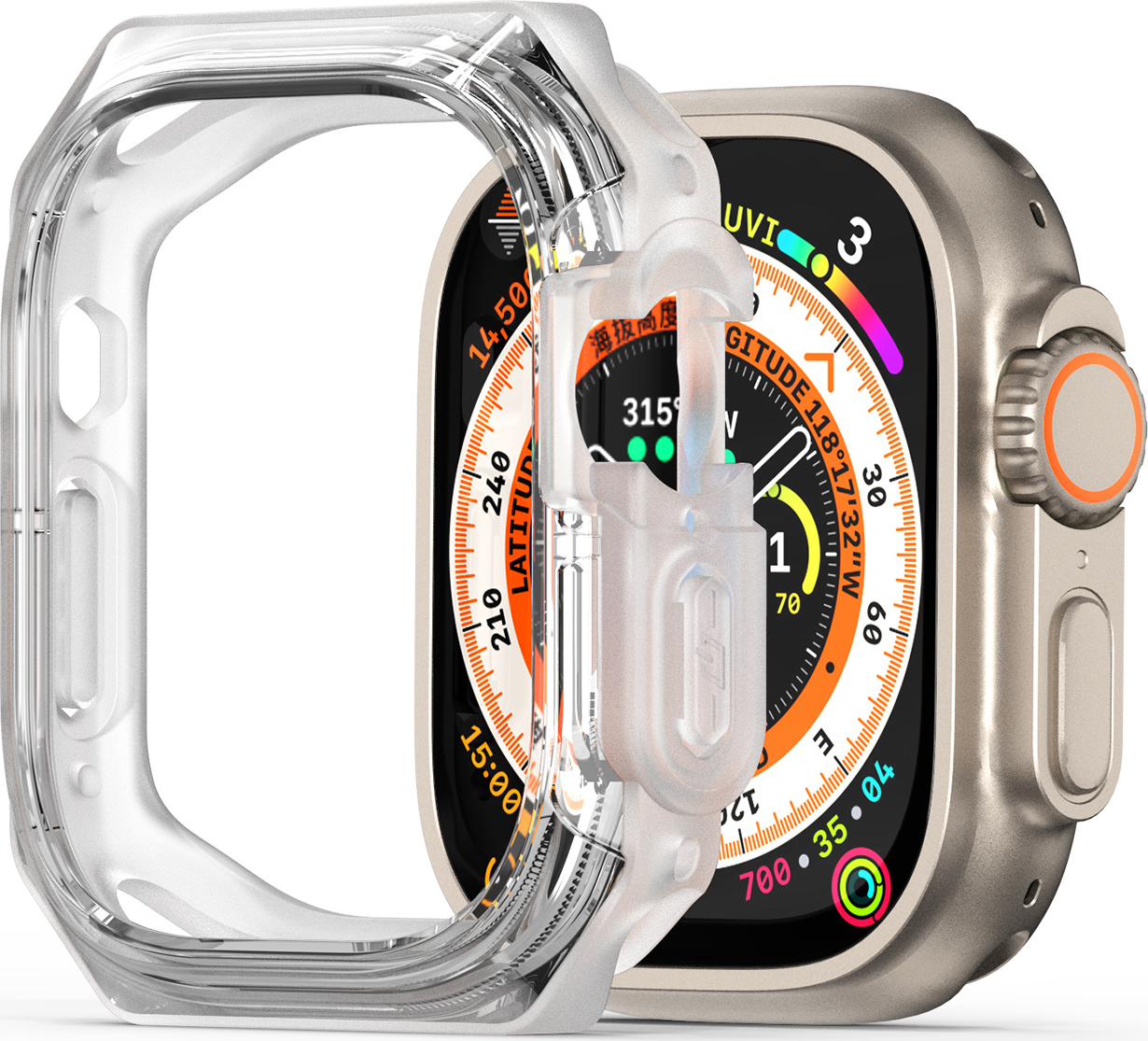 DuxDucis Ochranný kryt na Apple Watch 49mm - DuxDucis, Tamo White