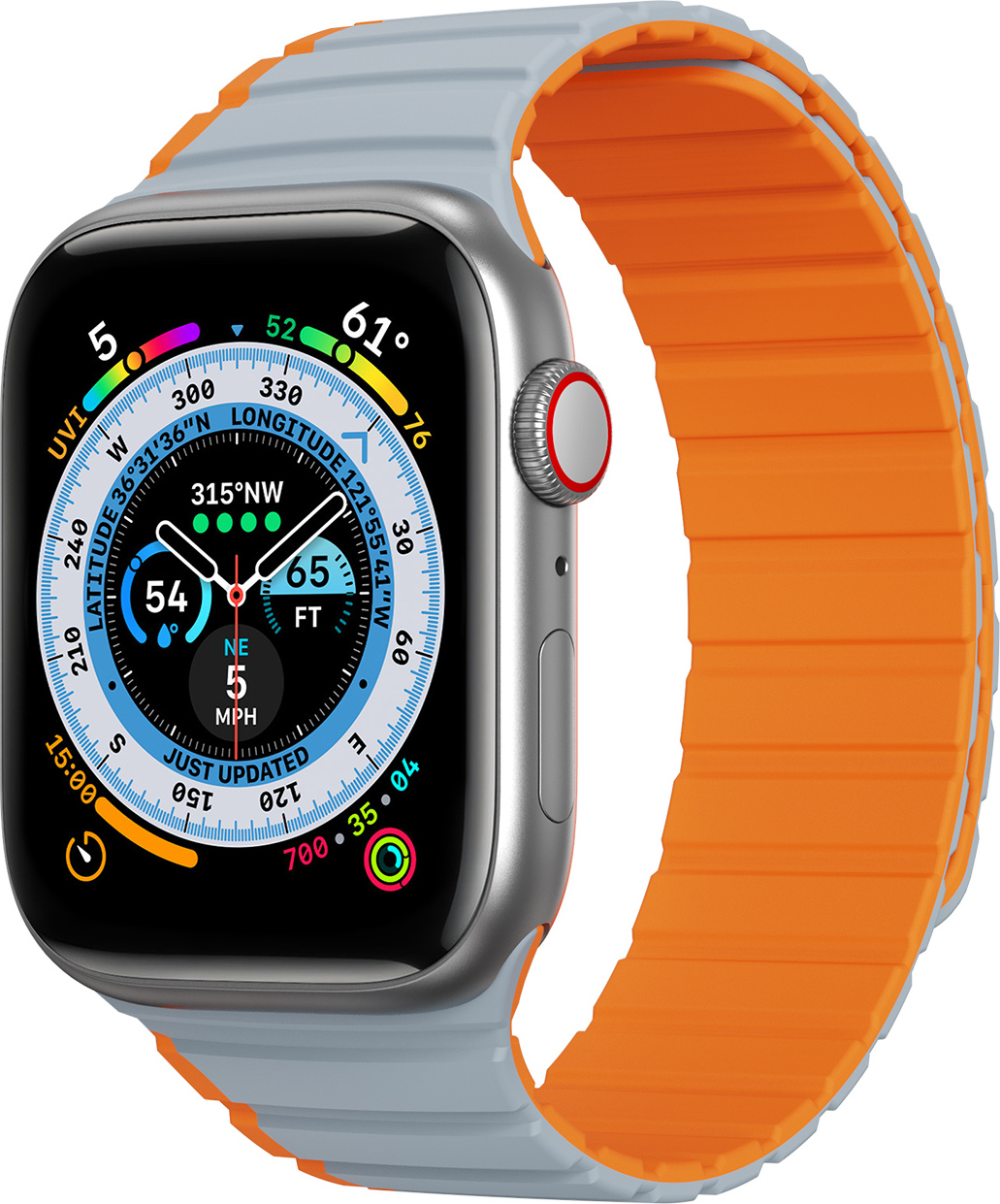 DuxDucis Řemínek na Apple Watch 38mm / 40mm / 41mm / 42mm - DuxDucis, LD GreyOrange