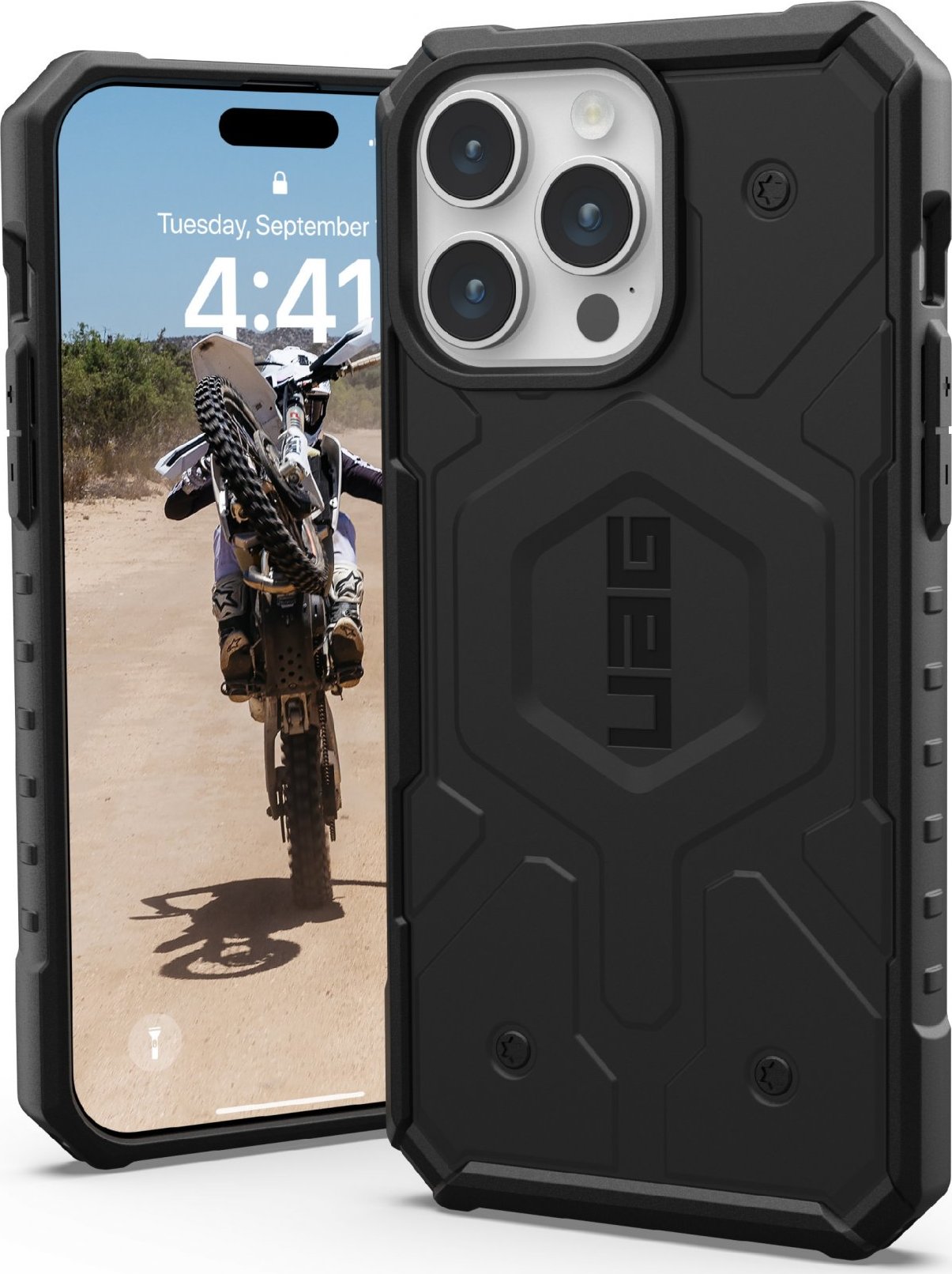 Urban Armor Gear Ochranný kryt na iPhone 15 Pro MAX - UAG, Pathfinder MagSafe Black