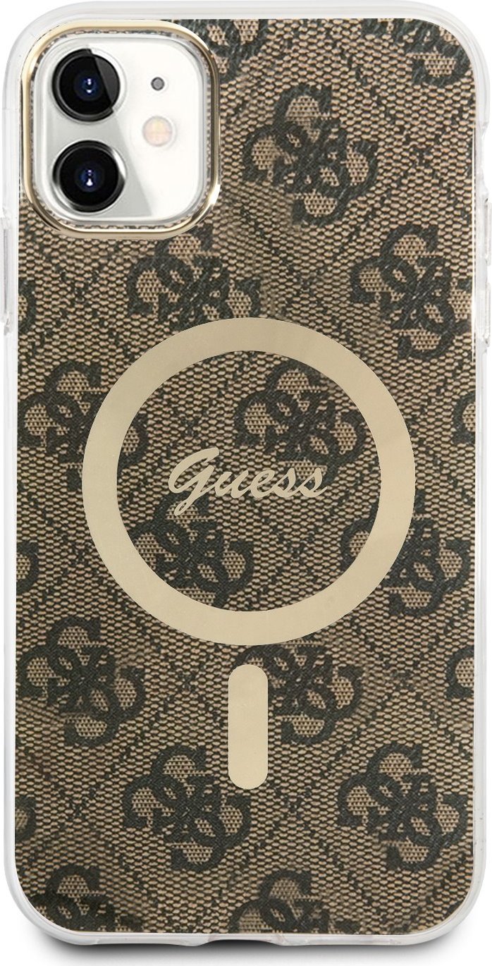 Guess Ochranný kryt pro iPhone 11 - Guess, 4G IML MagSafe Brown