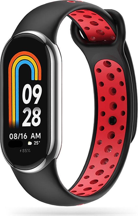 Tech-Protect Řemínek pro Xiaomi Smart Band 8 / 9 - Tech-Protect, Softband Black/Red