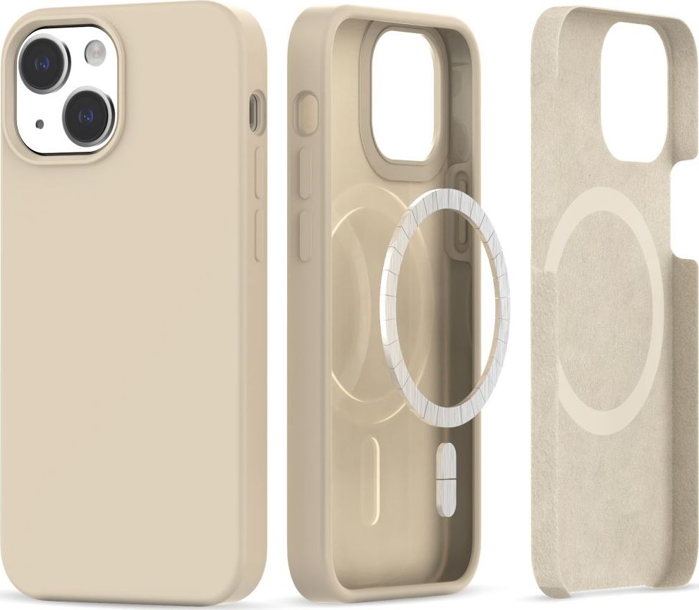 Tech-Protect Ochranný kryt na iPhone 13 / 14 - Tech-Protect, Silicone MagSafe Beige