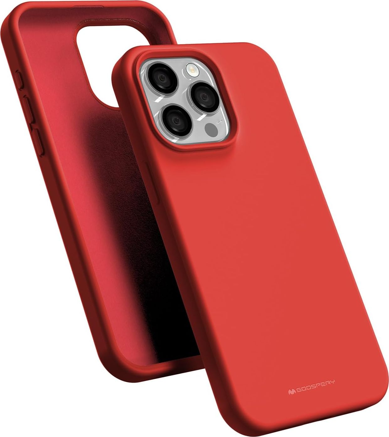 Mercury Ochranný kryt na iPhone 15 Pro MAX - Mercury, Silicone Red