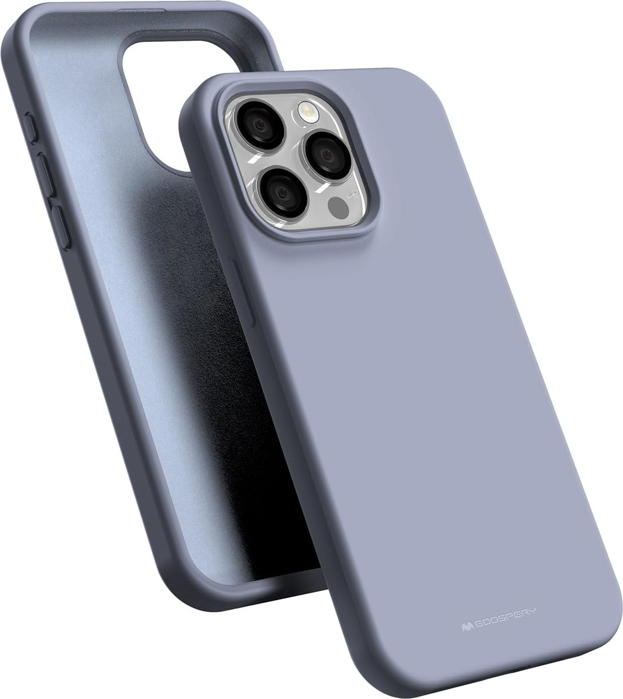 Mercury Ochranný kryt na iPhone 15 Pro MAX - Mercury, Silicone Lavender Gray