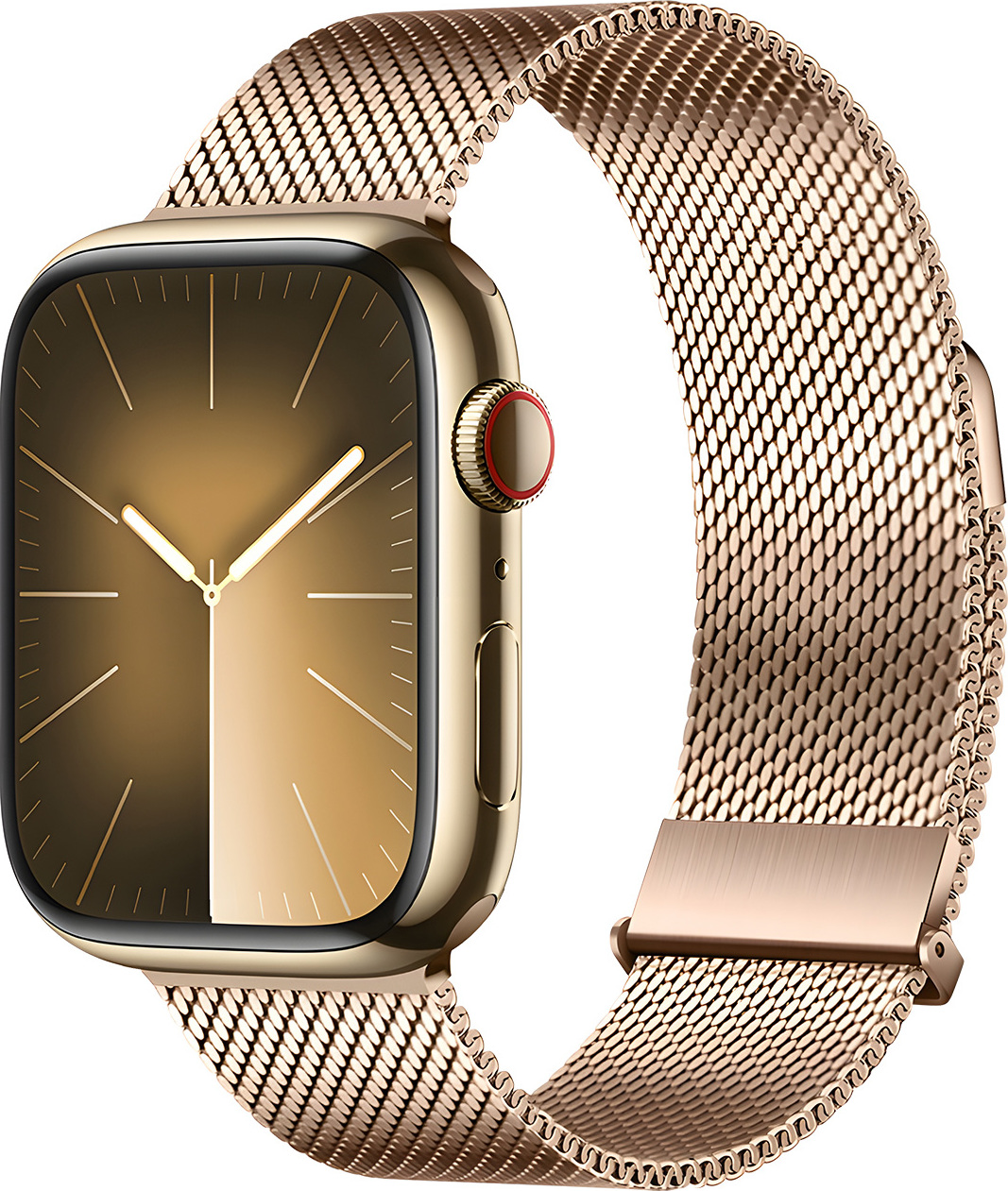 DuxDucis Řemínek na Apple Watch 44mm / 45mm / 46mm / 49mm - DuxDucis, Milanese Pro Gold