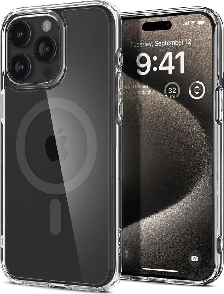 Spigen Ultra Hybrid MagFit kryt iPhone 15 Pro Max grafitový
