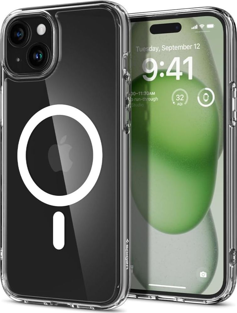 Spigen Ochranný kryt na iPhone 15 PLUS - Spigen, Ultra Hybrid MagSafe White