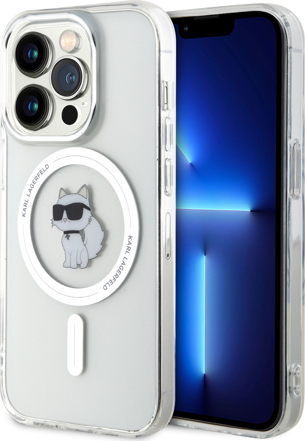 Karl Lagerfeld IML Choupette MagSafe Kryt iPhone 15 Pro čirý