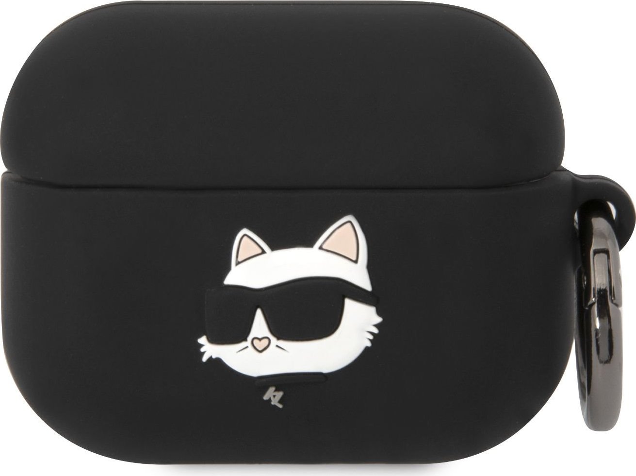 Karl Lagerfeld 3D Logo NFT Choupette Head Silikonové pouzdro Airpods Pro černé