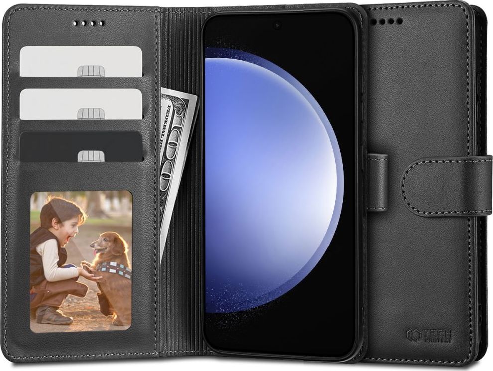 Tech-Protect Ochranné pouzdro pro Samsung GALAXY S23 FE - Tech-Protect, Wallet Black