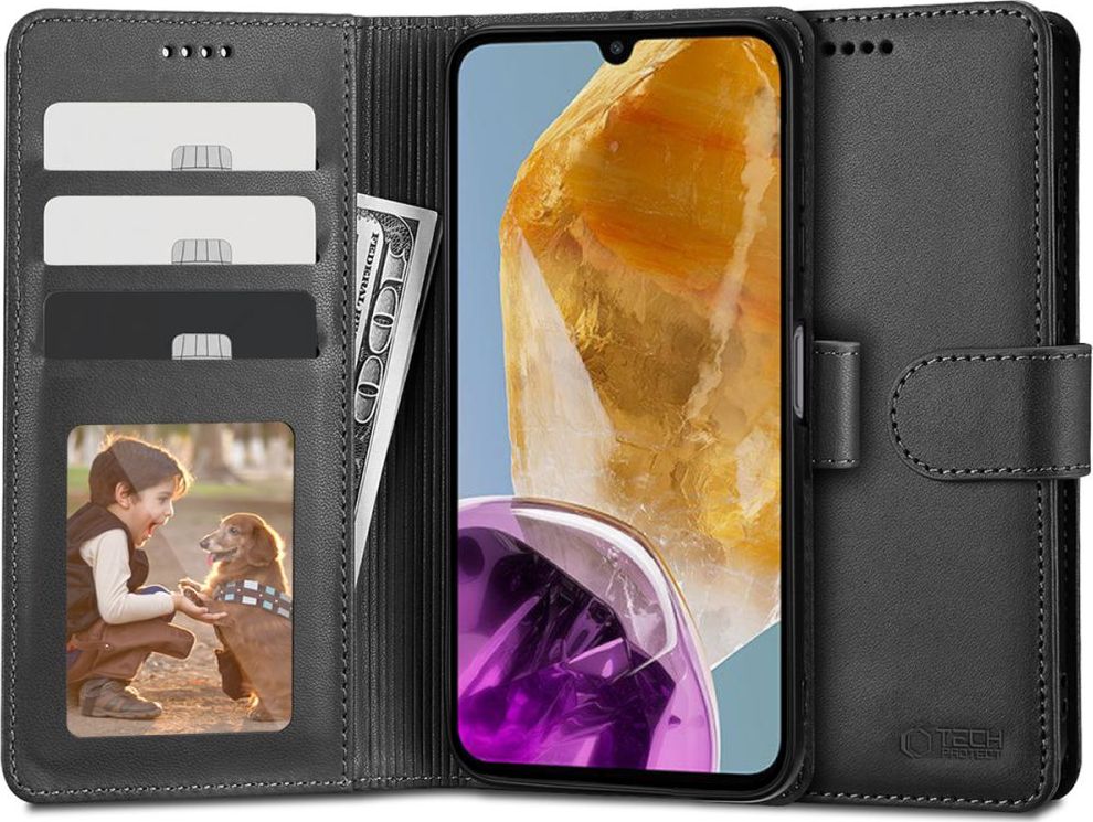 Tech-Protect Pouzdro pro Samsung Galaxy M15 - Tech-Protect, Wallet Black