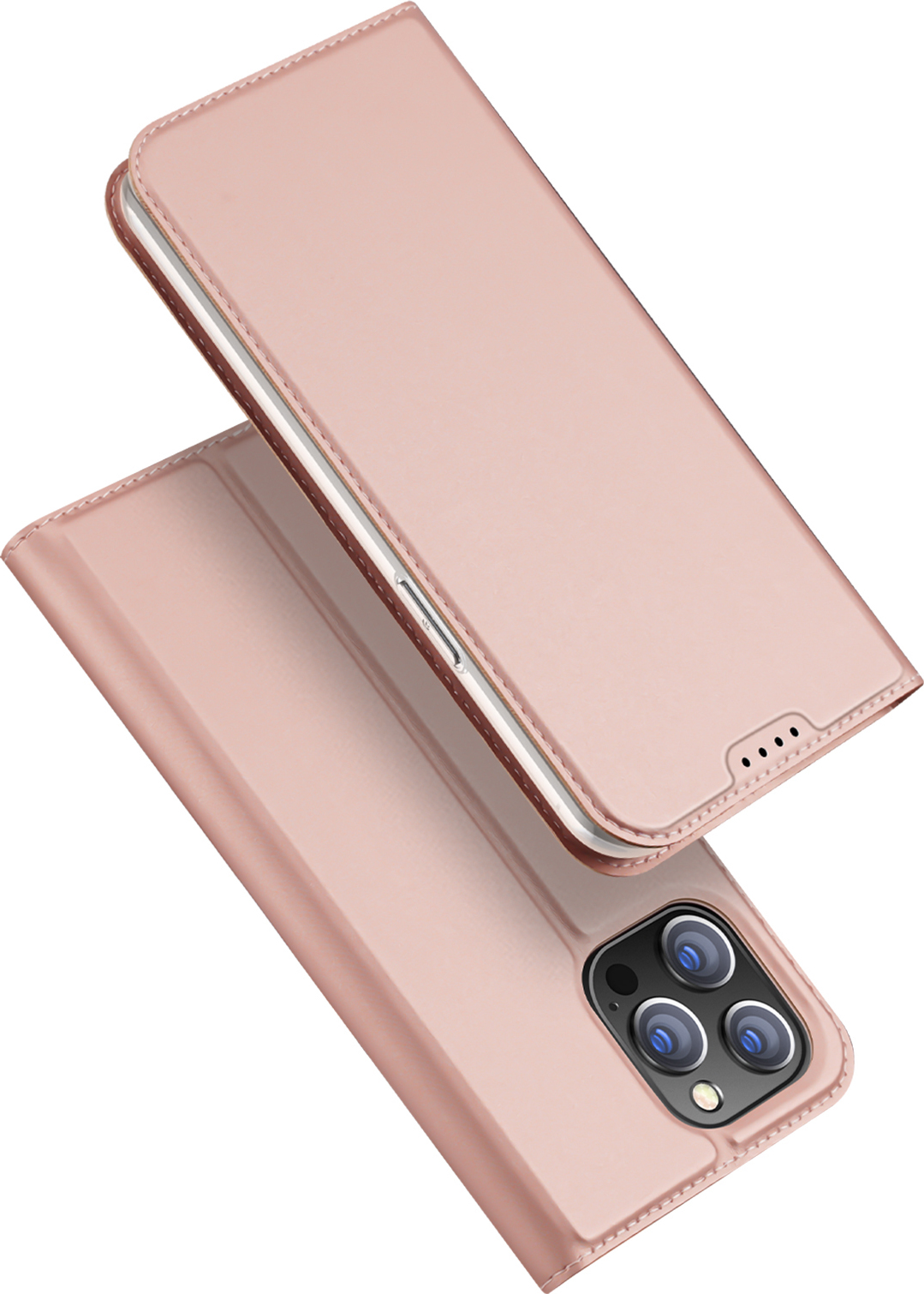 DuxDucis Knížkové pouzdro na iPhone 15 Pro MAX - DuxDucis, SkinPro Rose