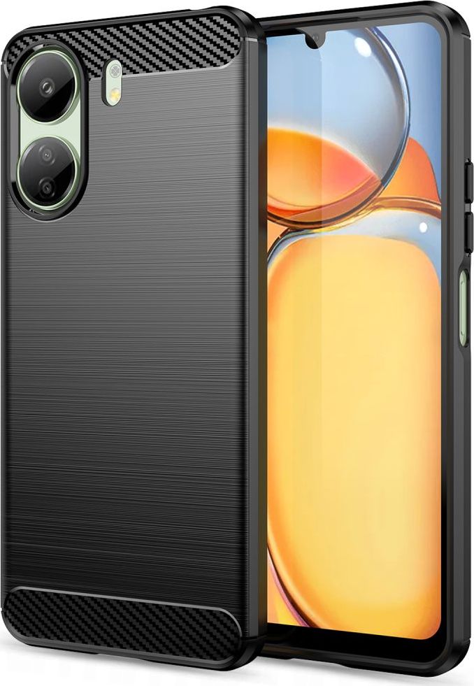 Tech-Protect Ochranný kryt na Xiaomi Redmi 13C / Poco C65 - Tech-Protect, Tpucarbon Black