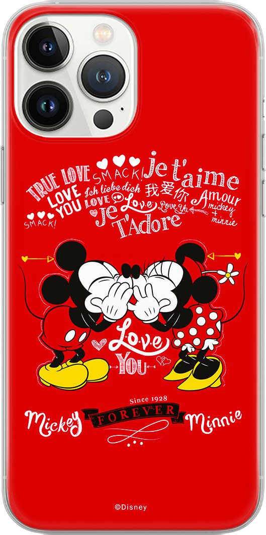 Ert Ochranný kryt na iPhone 15 Pro MAX - Disney, Mickey & Minnie 005