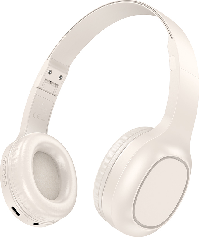 Hoco Bezdrátová náhlavní sluchátka - Hoco, W46 Charm Milky White