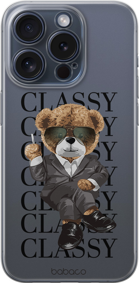 Babaco Ochranný kryt na iPhone 12 / 12 Pro - Babaco, Teddy Classy 001