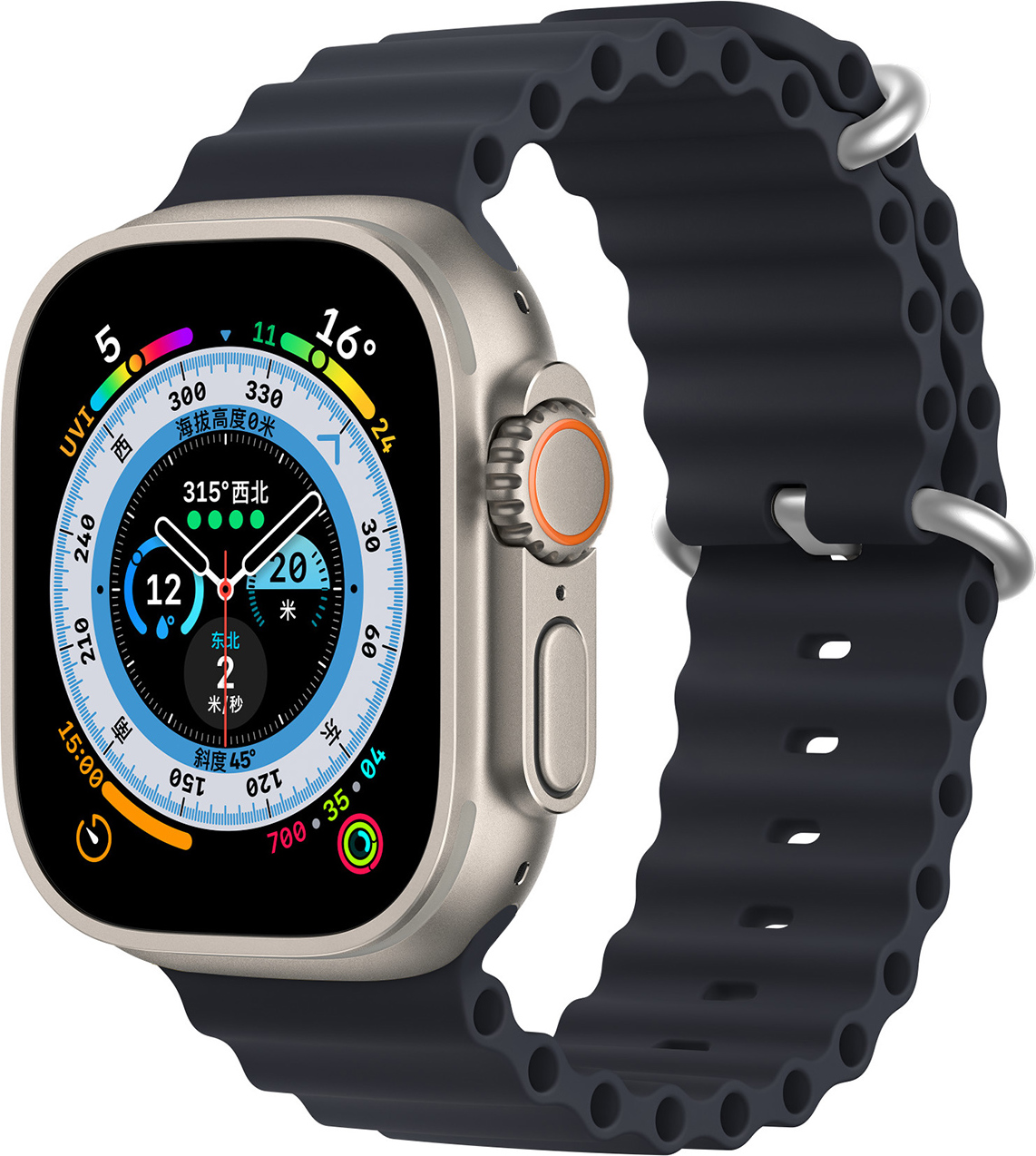 DUX DUCIS Ocean Wave sportovní silikonový řemínek pro Apple Watch 38/40/41mm grafit
