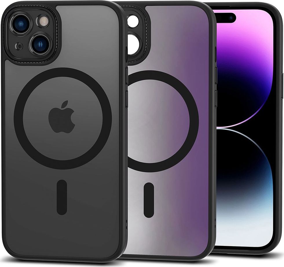 Tech-Protect Ochranný kryt na iPhone 15 - Tech-Protect, Magmat Cam+ MagSafe Matte Black