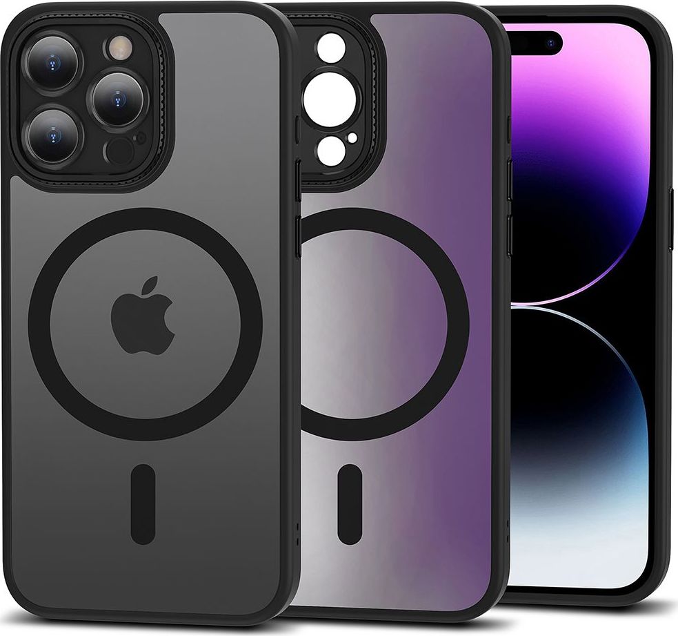 Tech-Protect Ochranný kryt na iPhone 15 Pro MAX - Tech-Protect, Magmat Cam+ MagSafe Matte Black