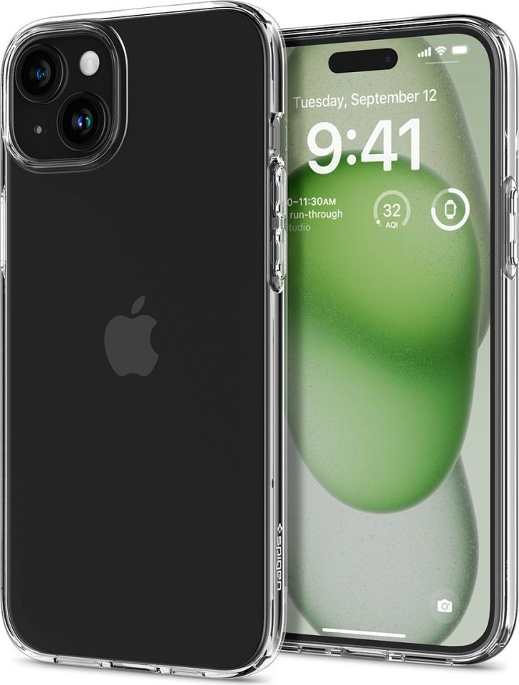 Spigen Ochranný kryt na iPhone 15 PLUS - Spigen, Liquid Crystal Crystal Clear