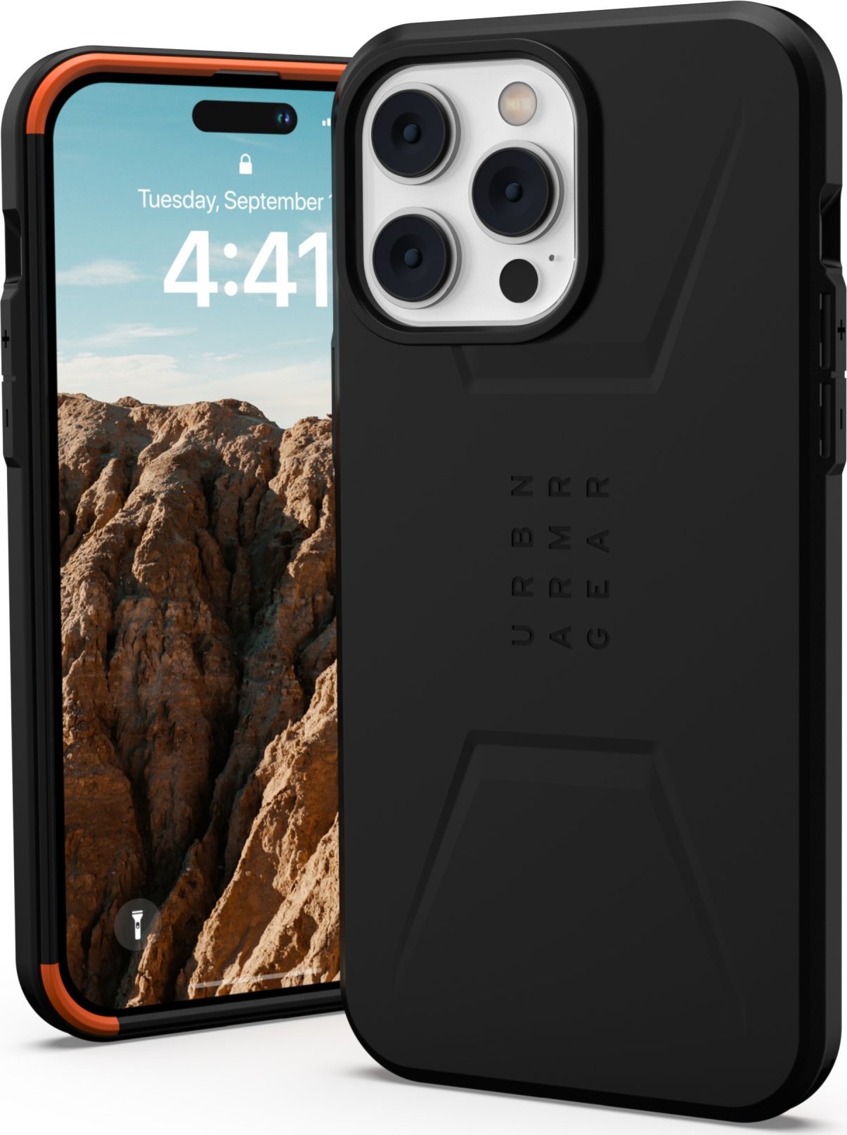 Urban Armor Gear Ochranný kryt pro iPhone 14 Pro MAX - UAG, Civilian MagSafe Black