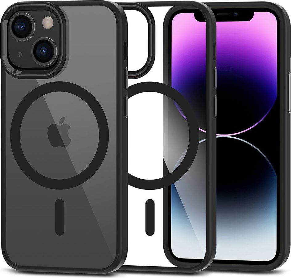 Tech-Protect Ochranný kryt pro iPhone 12 mini / 13 mini - Tech-Protect, Magmat MagSafe Black/Clear