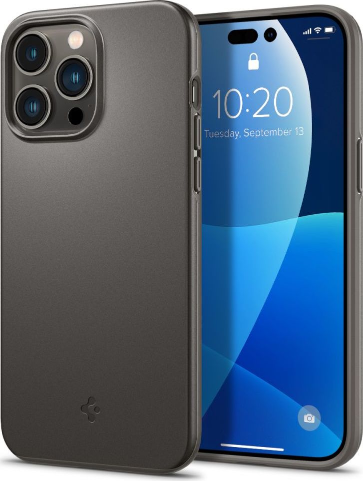 Spigen Ochranný kryt pro iPhone 14 Pro MAX - Spigen, Thin Fit Gunmetal