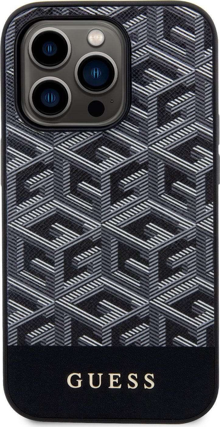 Guess Ochranný kryt pro iPhone 14 Pro MAX - Guess, G Cube MagSafe Black
