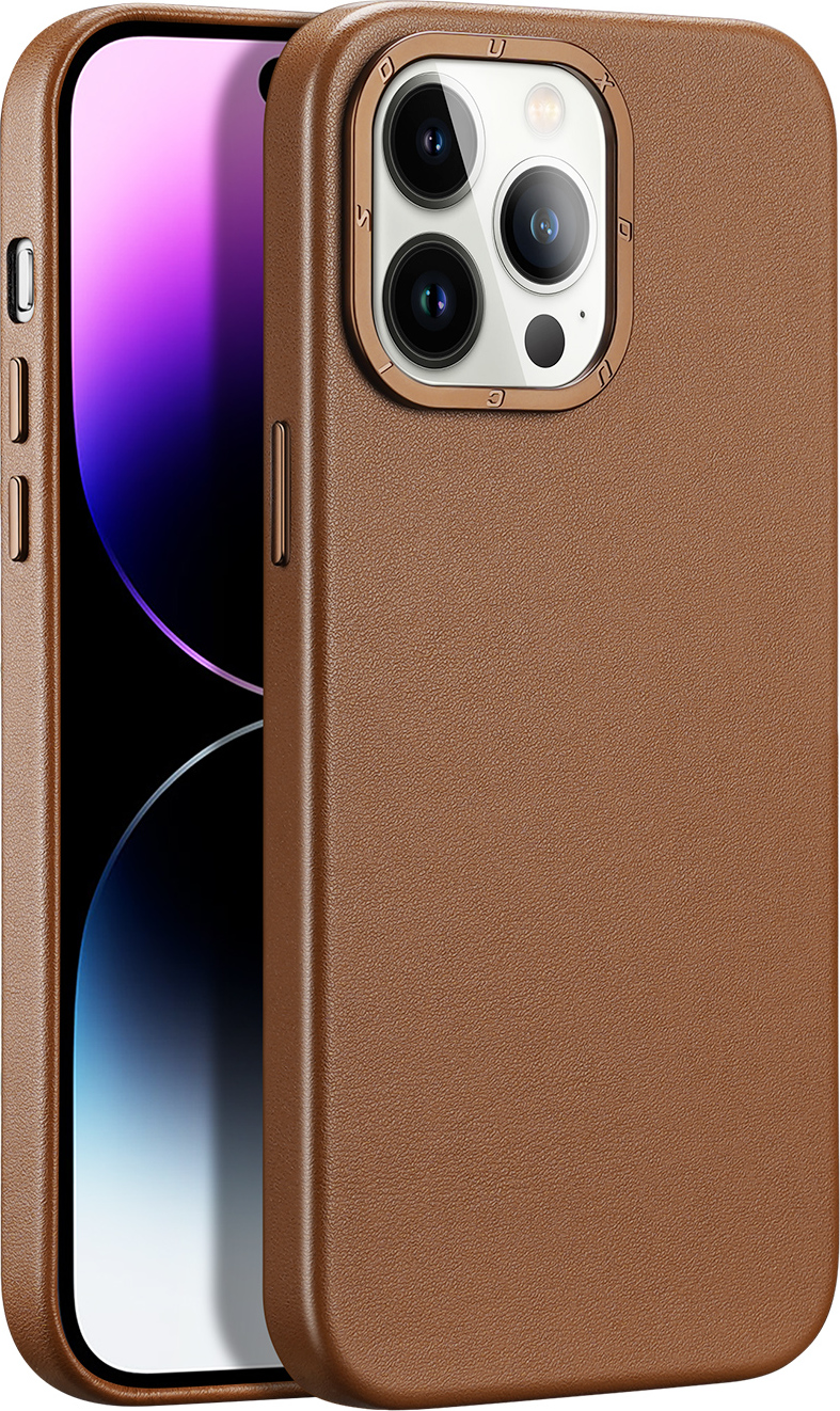 DuxDucis Ochranný kryt na iPhone 14 Pro MAX - DuxDucis, Grit with MagSafe Brown