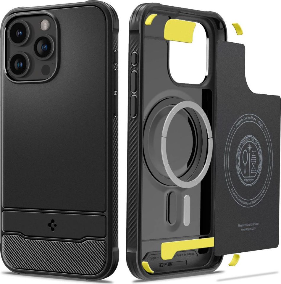 Spigen Rugged Armor MagFit iPhone 15 Pro Max matně černý