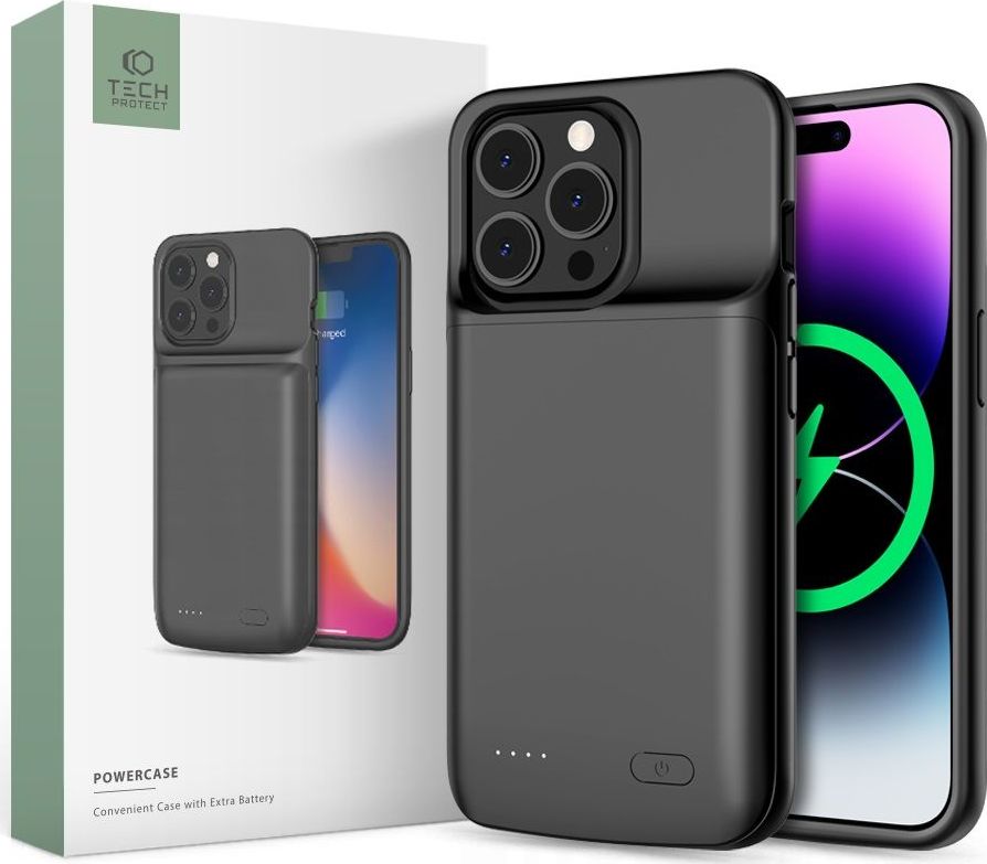 Tech-Protect Nabíjecí pouzdro pro iPhone 14 / 14 Pro - Tech-Protect, Powercase 4800mAh