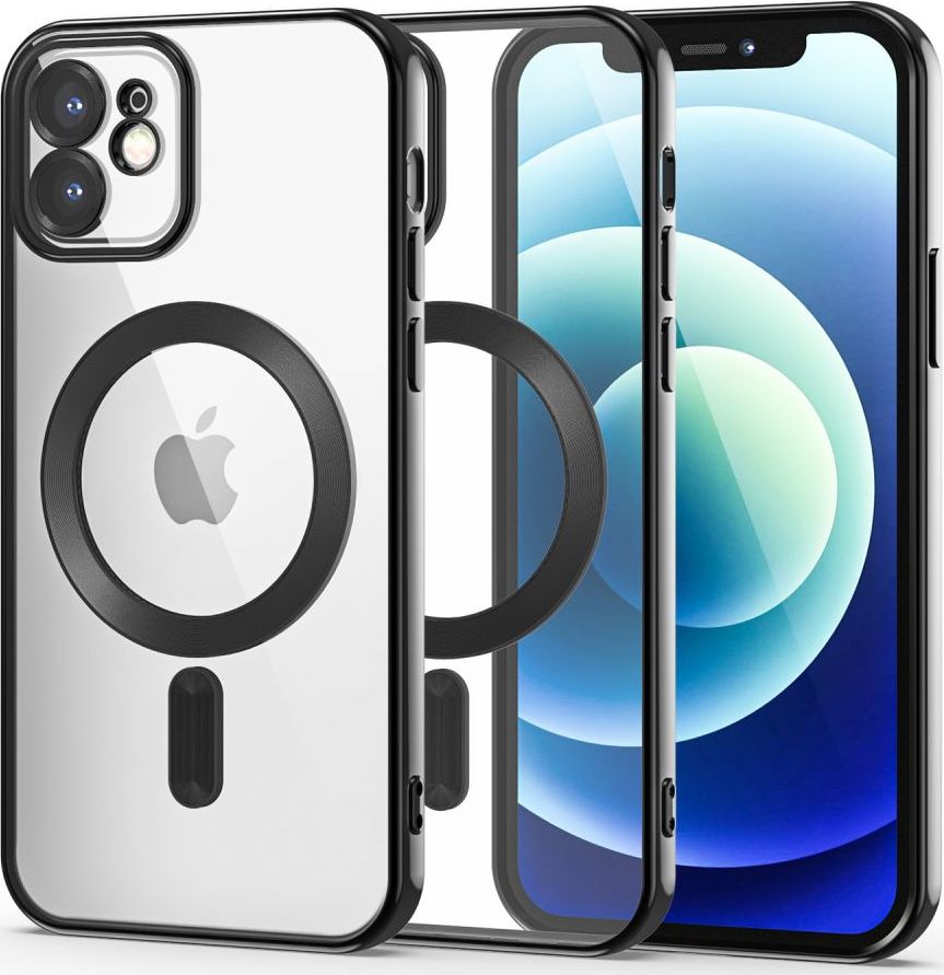 Tech-Protect Ochranný kryt pro iPhone 12 - Tech-Protect, Magshine MagSafe Black