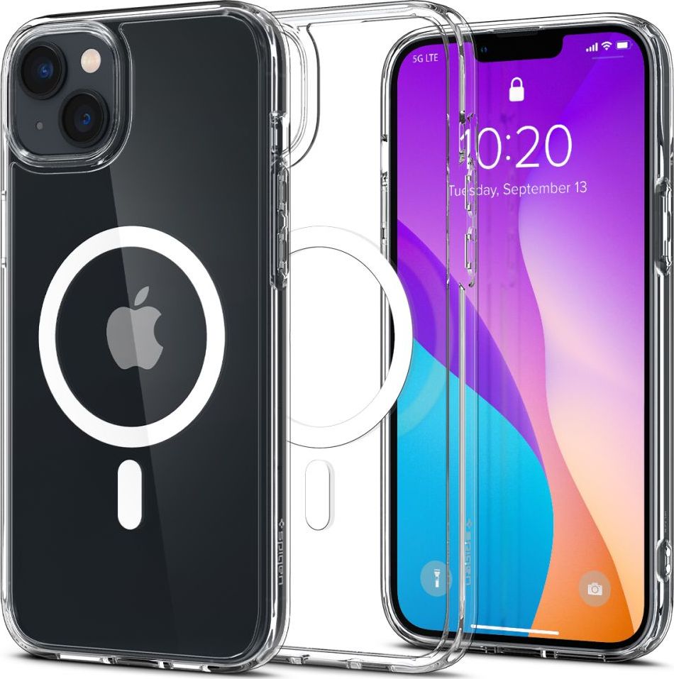 Spigen Ochranný kryt pro iPhone 14 - Spigen, Ultra Hybrid Mag White