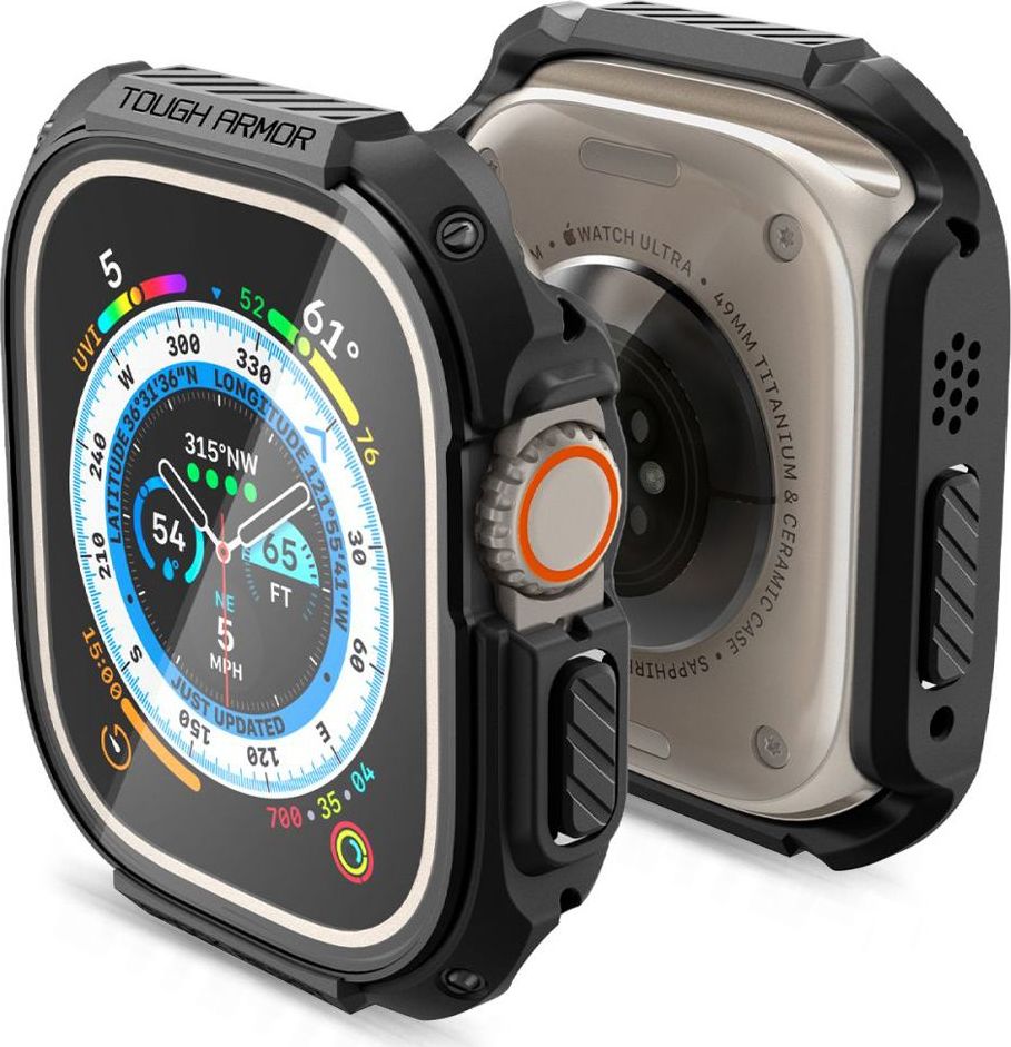 Spigen Tough Armor Black Apple Watch Ultra 49mm ACS05457 Černá