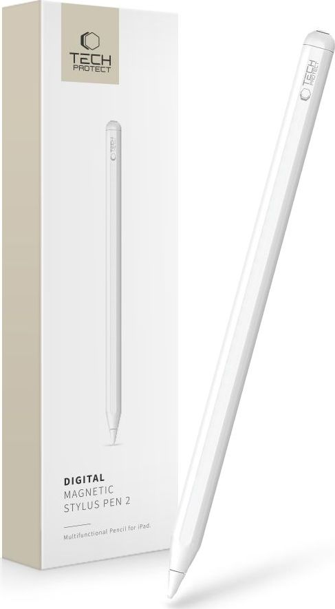 Tech-Protect Dotykové pero / stylus - Tech-Protect, Magnetic Pen for iPad White