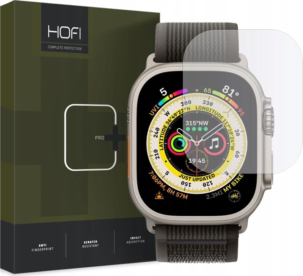 Hofi Hybridní ochranné sklo pro Apple Watch 49mm - Hofi, Hybrid Glass