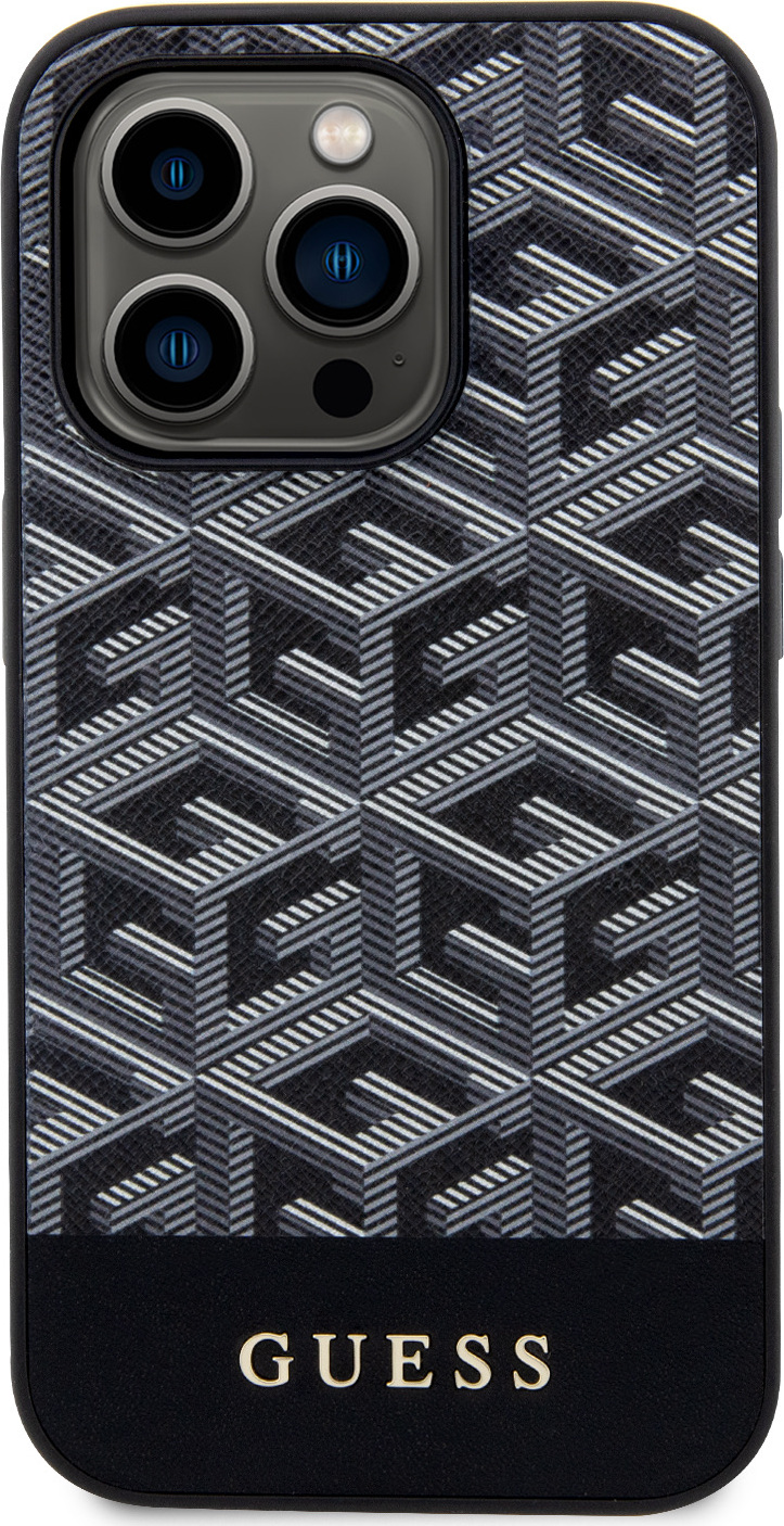 Guess Ochranný kryt na iPhone 15 Pro - Guess, G Cube MagSafe Black